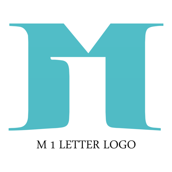 M1 Letter Logo PNG Vector