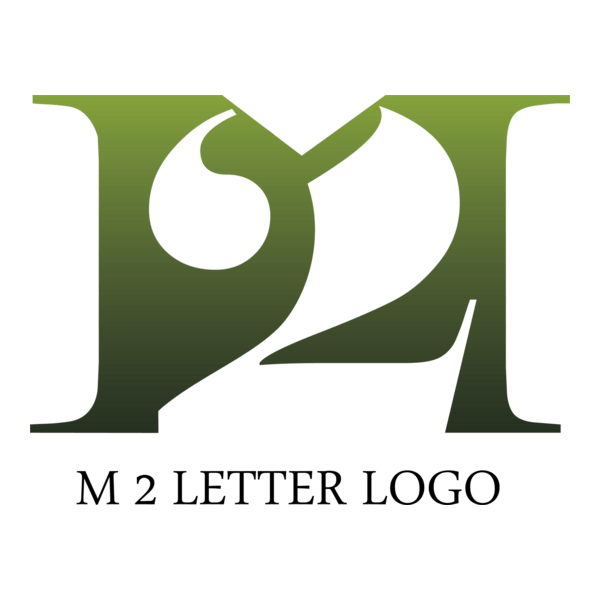 M2 Letter Logo PNG Vector