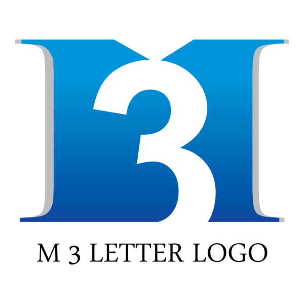 M3 Letter Logo PNG Vector