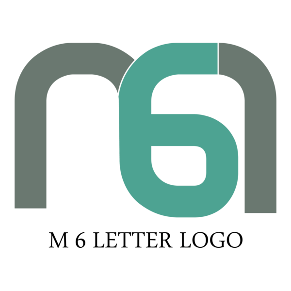 M6 Letter Logo PNG Vector