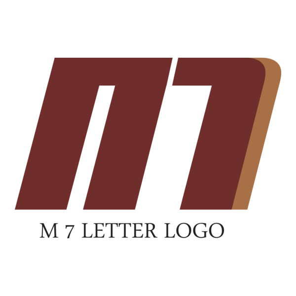 M7 Letter Logo PNG Vector