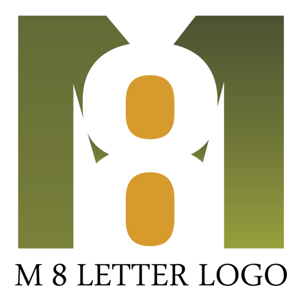 M8 Letter Logo PNG Vector