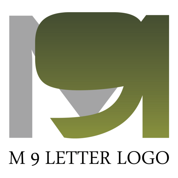 M9 Letter Logo PNG Vector