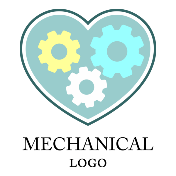 Mechanical Gear Wheel Logo PNG Vector