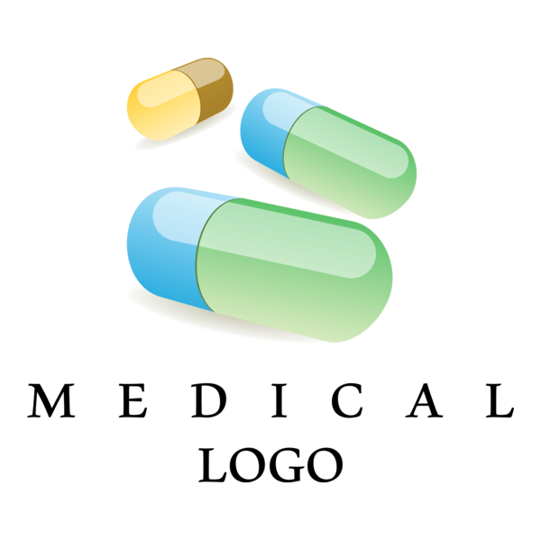 Medical Hospital Capsul Logo PNG Vector