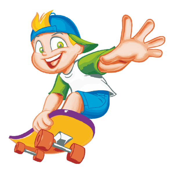 Menino No Skate Logo PNG Vector
