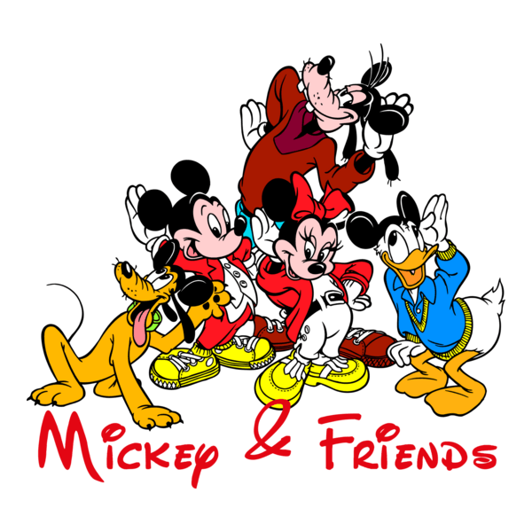 Mickey & Friends Logo PNG Vector