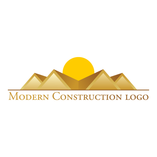 Modern Building Construction Logo PNG Vector