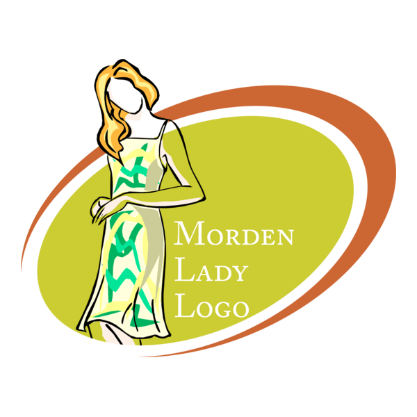 Modern Lady Fashion Logo PNG Vector