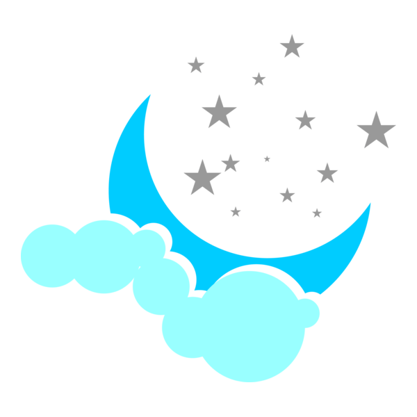 Moon Star Logo PNG Vector