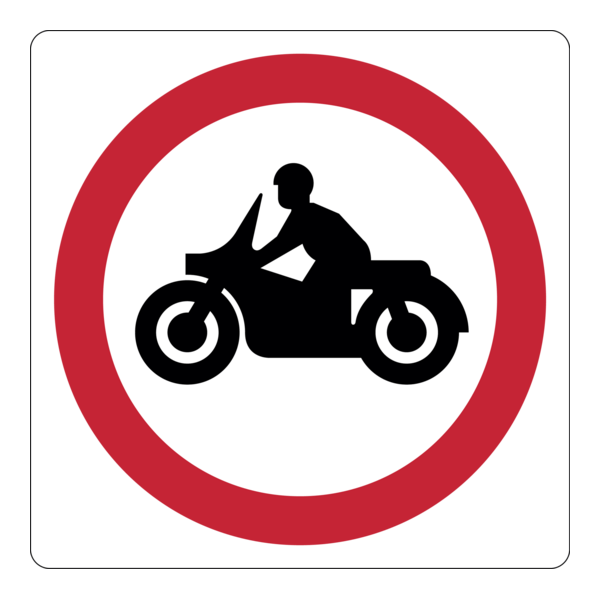 Motorcycles prohibit Logo PNG Vector