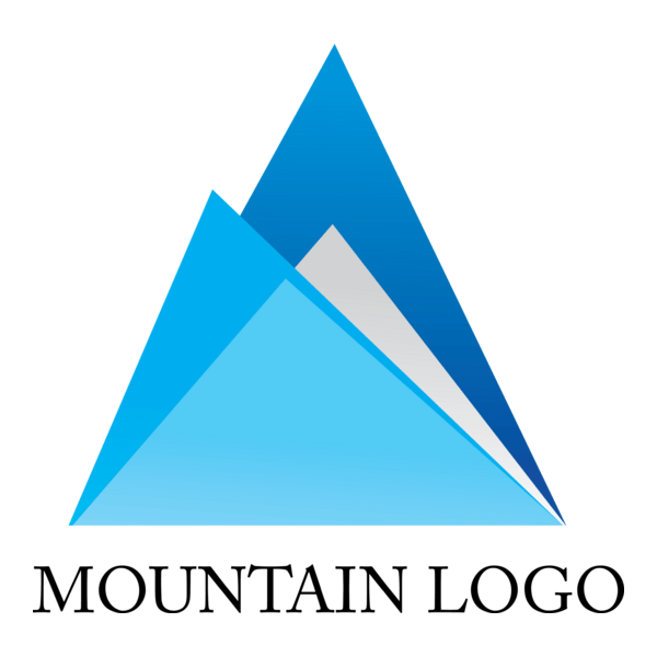 Mountain Design Logo PNG Vector