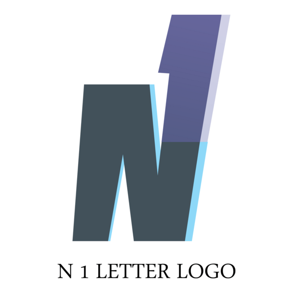 N1 Letter Logo PNG Vector