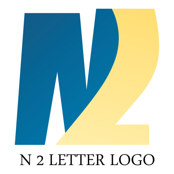 N2 Letter Logo PNG Vector
