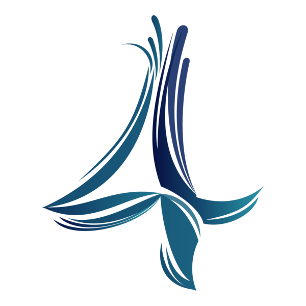 Number Four Logo PNG Vector