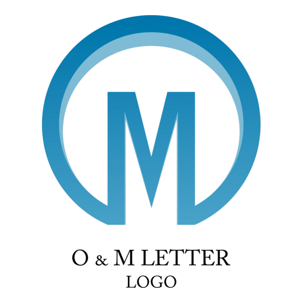 O M Letter Logo PNG Vector