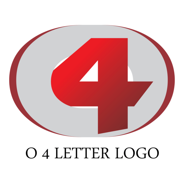 O4 Letter Logo PNG Vector