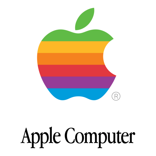 Old Apple Computer Logo PNG Vector