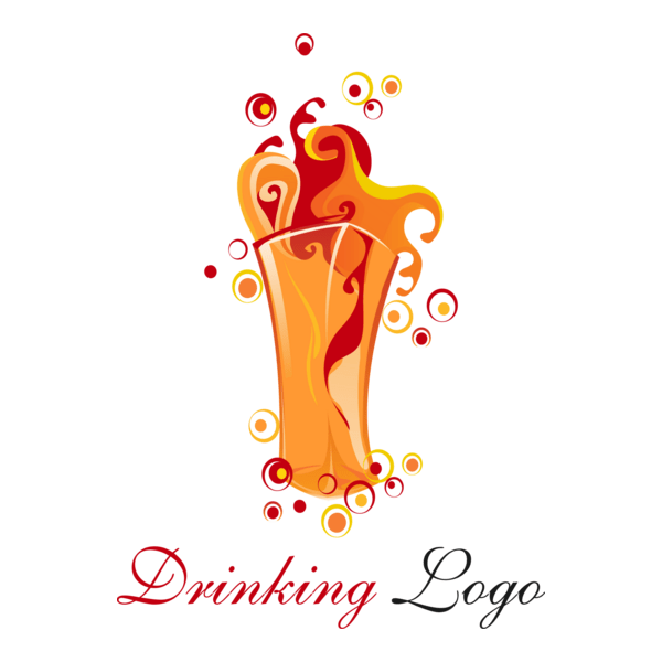 Orange Drink Food Logo PNG Vector
