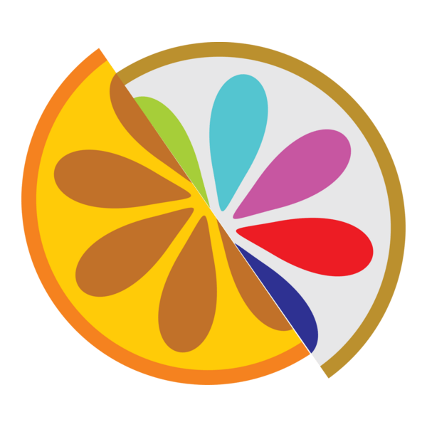 Orange Fruit Juice Logo PNG Vector