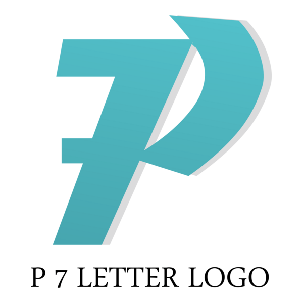 P7 Letter Logo PNG Vector