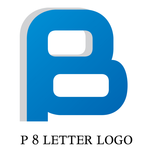 P8 Letter Logo PNG Vector