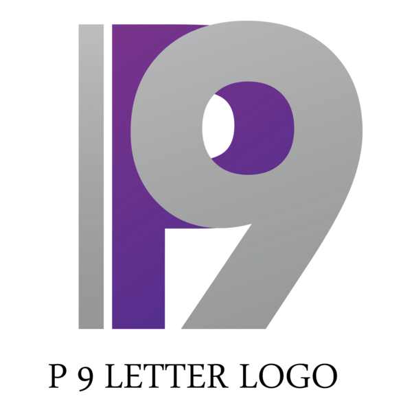 P9 Letter Logo PNG Vector
