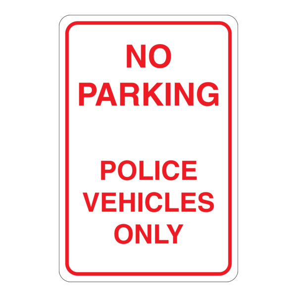Parking Police vehicles only Logo PNG Vector