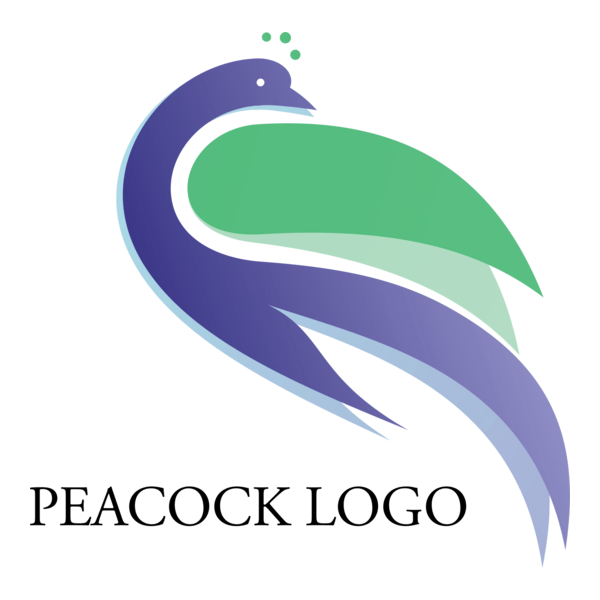 Peacock Bird Logo PNG Vector