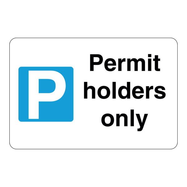 Permit holders only Logo PNG Vector