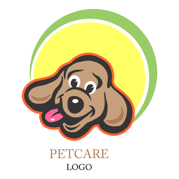 Pet Care Dog Logo PNG Vector