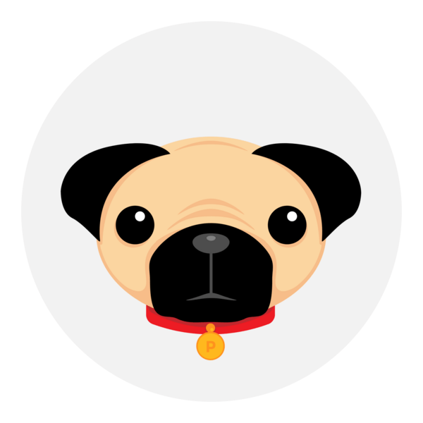 Pug Logo PNG Vector