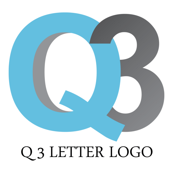 Q3 Letter Logo PNG Vector