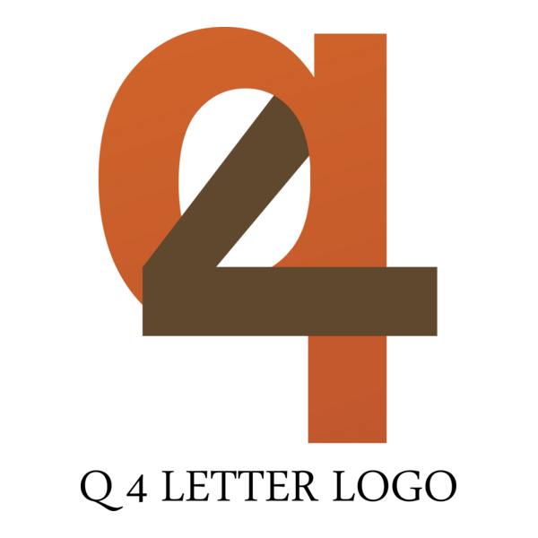 Q4 Letter Logo PNG Vector