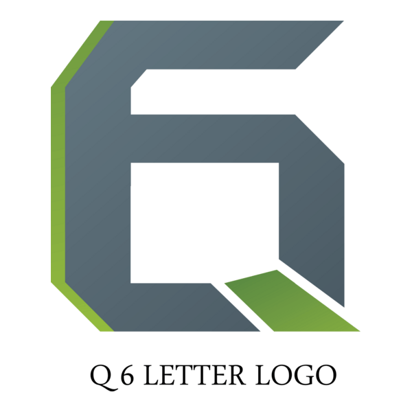 Q6 Letter Logo PNG Vector
