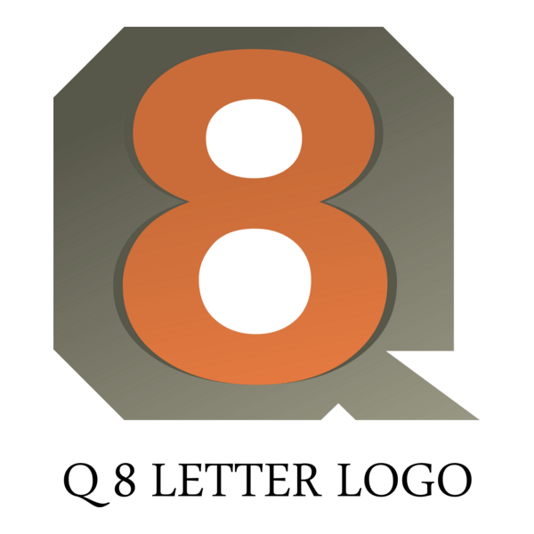 Q8 Letter Logo PNG Vector