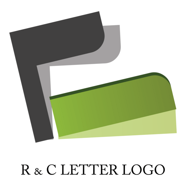 R C Letter Design Logo PNG Vector