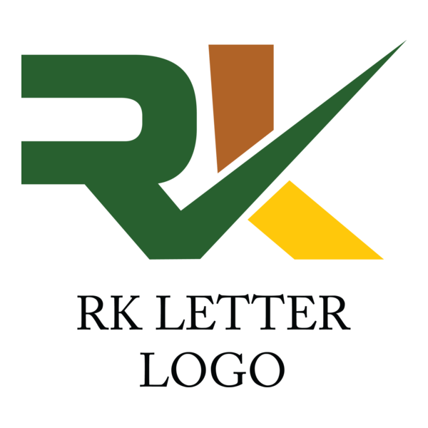 R K Letter Alphabet Logo PNG Vector