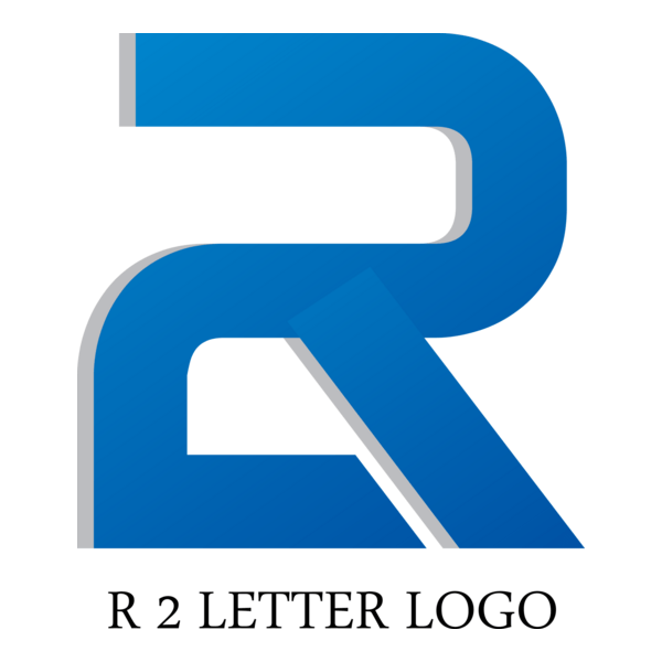 R2 Letter Logo PNG Vector