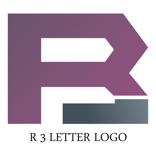 R3 Letter Logo PNG Vector (AI) Free Download