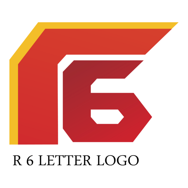 R6 Letter Logo PNG Vector (AI) Free Download