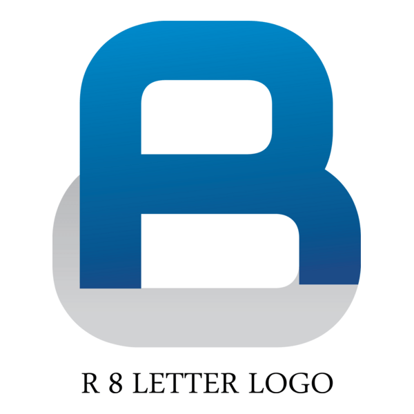 R8 Letter Logo PNG Vector