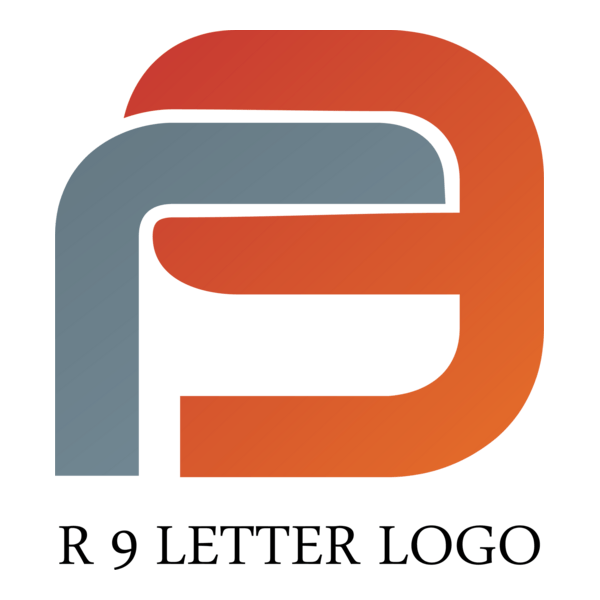 R9 Letter Logo PNG Vector