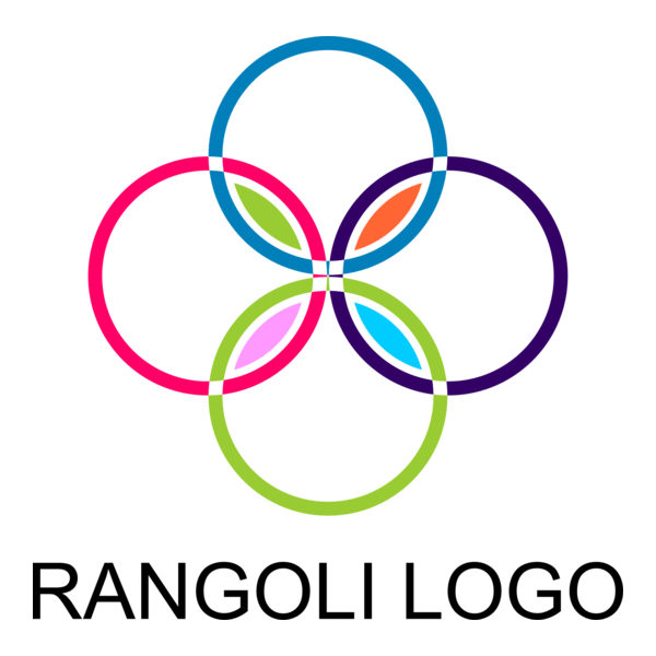 Rangoli Colour Art Logo PNG Vector