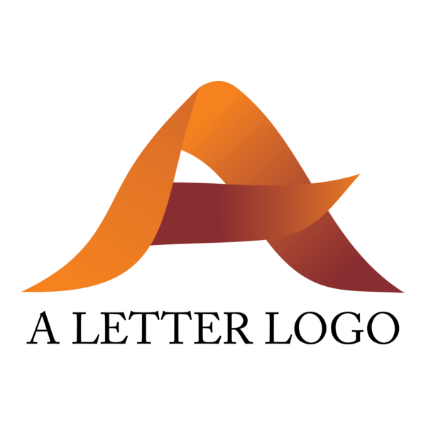 Ribbon A Logo PNG Vector