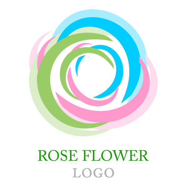 Rose Flower Logo PNG Vector