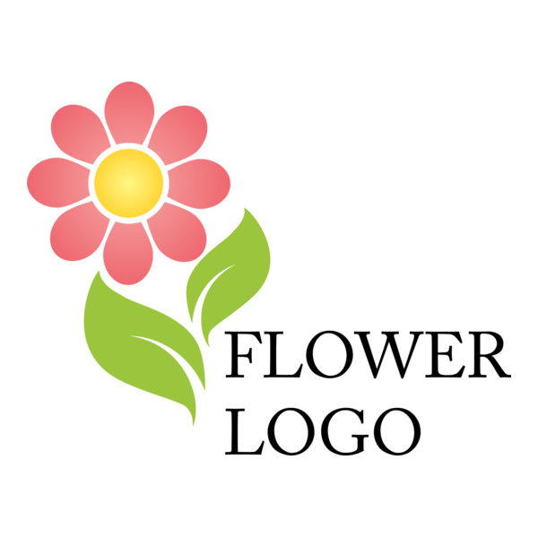 Rose Flower Logo PNG Vector