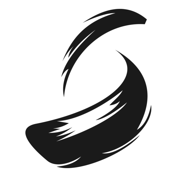 S Brush Letter Logo PNG Vector