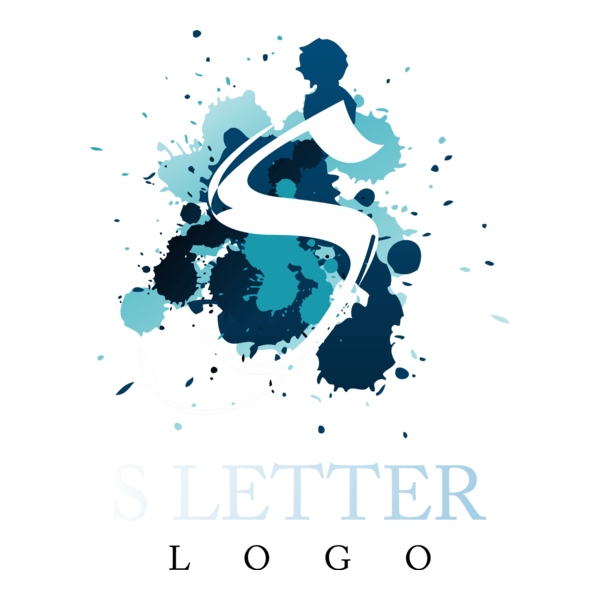 S Ink Colour Logo PNG Vector