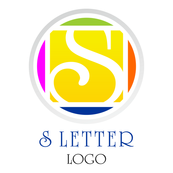 S Letter Circle Logo PNG Vector